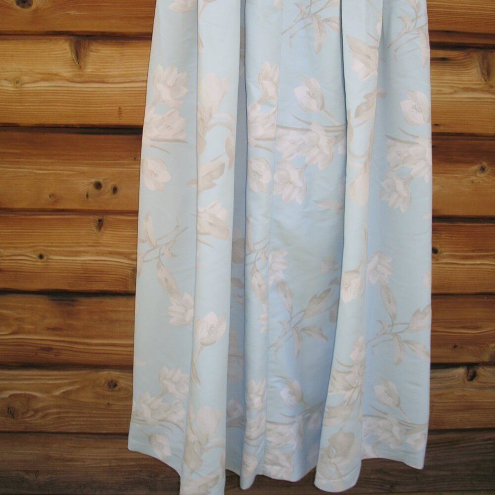 Sachin + Babi Zoe Blue White Floral Gown Dress Size 6 No Belt - Picture 12 of 14